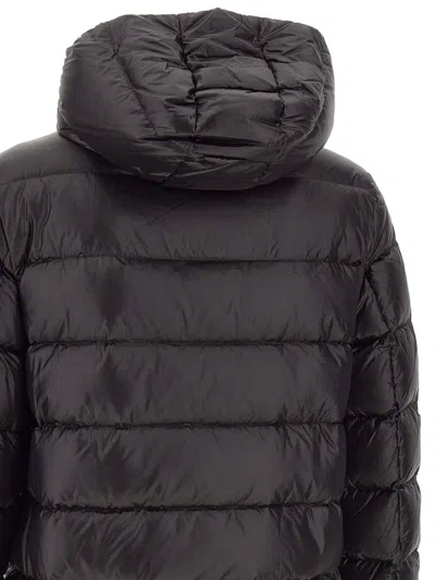 Peuterey Classic Black Tailored Coat With Minimalist Design In Black