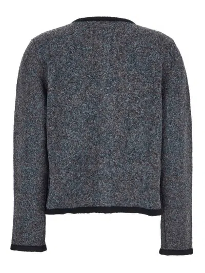 Semicouture Grey 'dulcinea' Cardigan In Gray