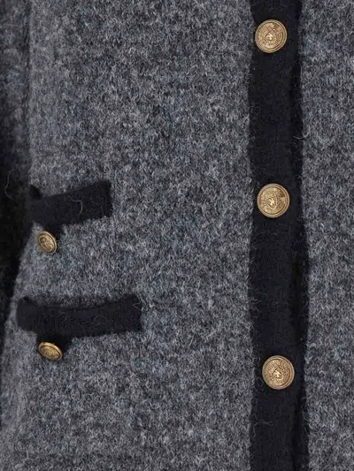 Semicouture Grey 'dulcinea' Cardigan In Gray