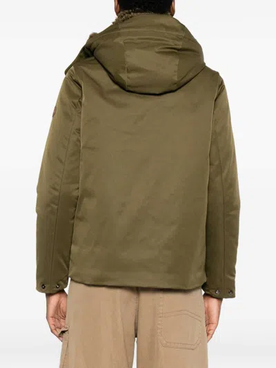 Save The Duck Eco-friendly Parka With Adjustable Hood And Flap Pockets In Green