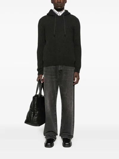 Tagliatore Dark Grey Sweater In Gray