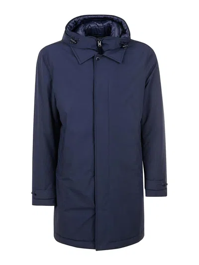 Woolrich Tailored Blue Nylon Jacket With Primaloft Insulation In Blue