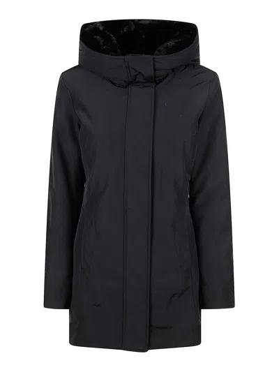 Woolrich Luxe Puffy Prescott Parka In Black
