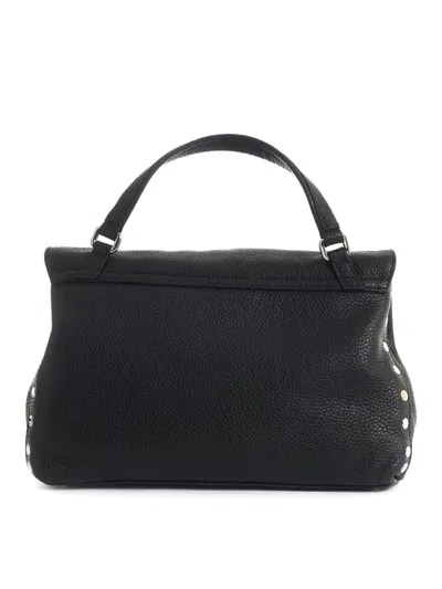 Zanellato 068010-0050000-z0520 Dark Navy Postina Daily Giorno Baby Leather Handbag In Black