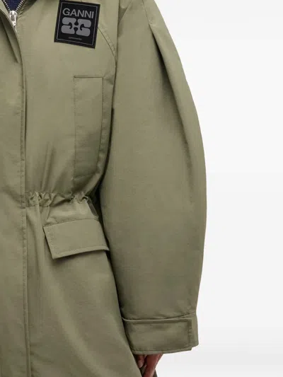 Ganni "tri-layer" Parka In Green