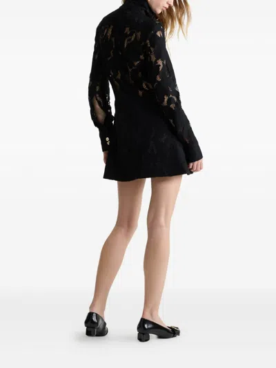 Patou Black Lace Dress In Black