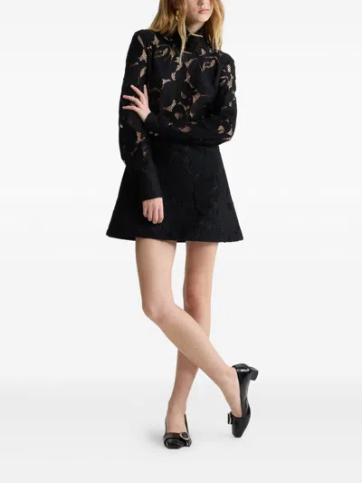 Patou Black Lace Dress In Black