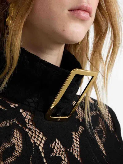 Patou Black Lace Dress In Black