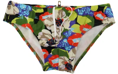 Dolce & Gabbana Yellow Nylon Logo Print Men Boxer Short Swimwear In Yellow