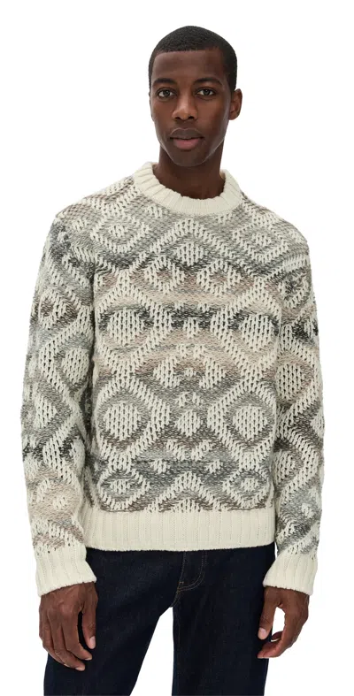 Nn07 Brady Jacquard Sweater Ivory In Multi