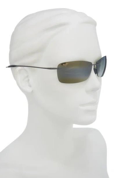 Maui Jim Lighthouse 65mm Polarized Rectangle Sunglasses In Green
