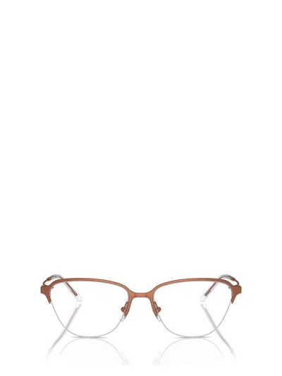 Emporio Armani Cat Eye-frame Glasses In Brown