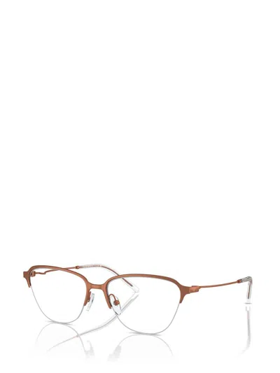 Emporio Armani Cat Eye-frame Glasses In Brown