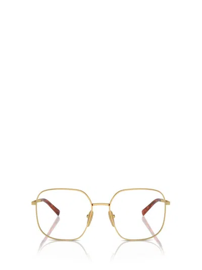 Prada Eyewear Eyeglasses In Gold