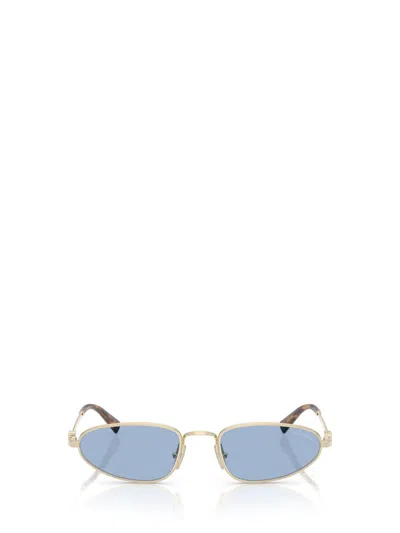 Miu Miu Eyewear Irregular-frame Sunglasses In Blue