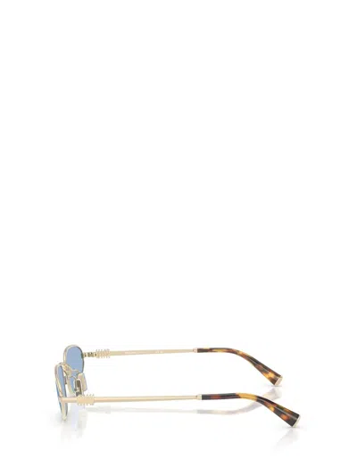 Miu Miu Eyewear Irregular-frame Sunglasses In Blue