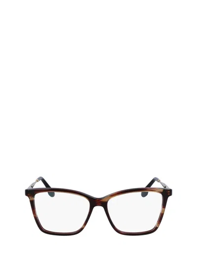Victoria Beckham Eyeglasses In Brown