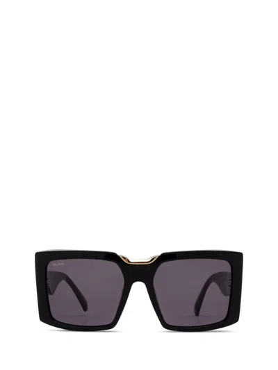 Max Mara Square Frame Sunglasses In Black