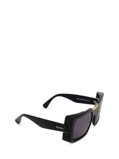 Max Mara Square Frame Sunglasses In Black