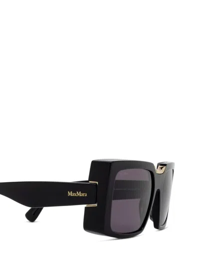Max Mara Square Frame Sunglasses In Black