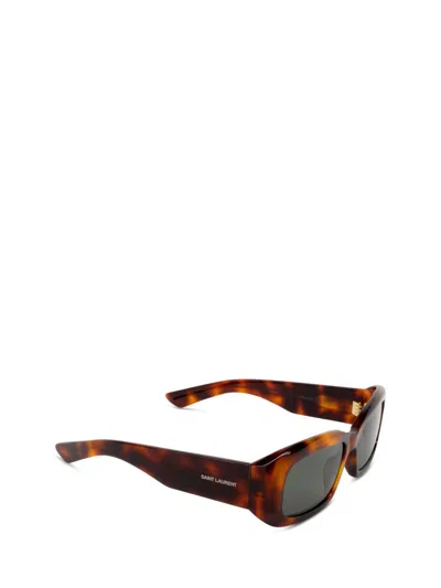 Saint Laurent Eyewear Sunglasses In Brown
