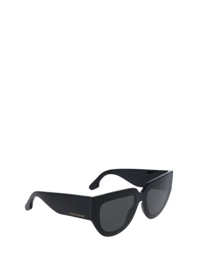 Victoria Beckham 53mm Classic Logo Tea Cup Sunglasses In Black
