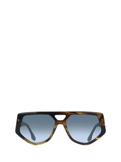 Victoria Beckham 58mm Modified Rectangle Sunglasses In Brown