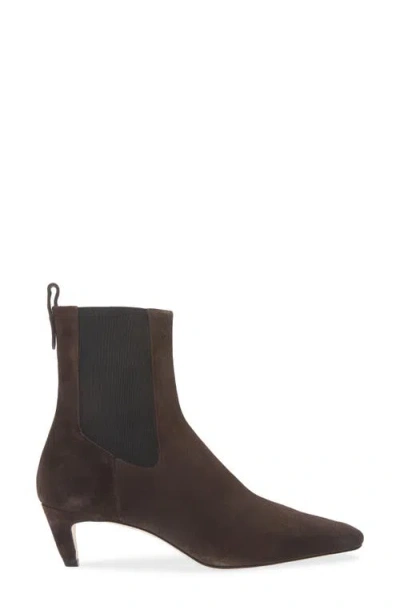 Reformation Roberta Kitten Heel Chelsea Boot In Brown