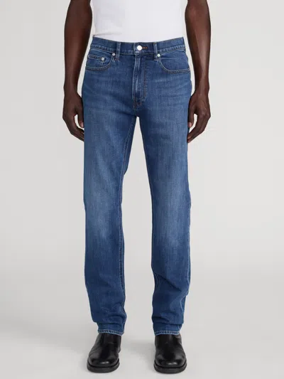 Frame Five-pocket Design Straight Jeans In Blue