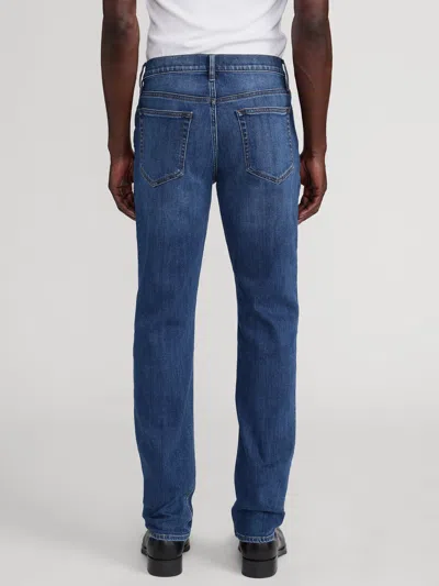 Frame Five-pocket Design Straight Jeans In Blue