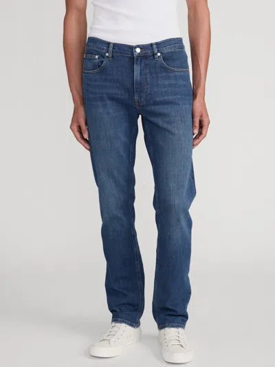 Frame Five-pocket Design Straight Jeans In Blue