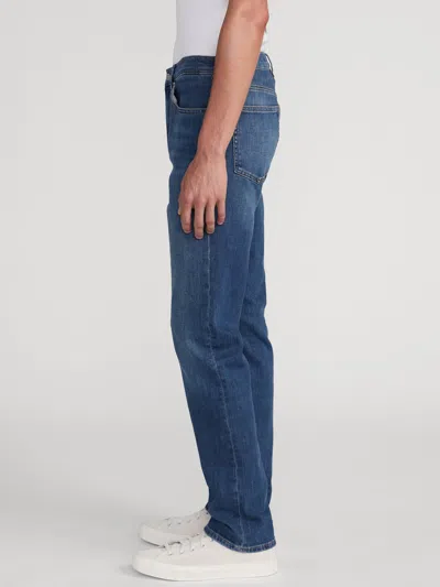 Frame Five-pocket Design Straight Jeans In Blue