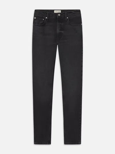 Frame Mid-rise Straight-leg Jeans In Black
