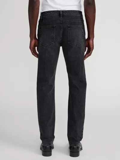 Frame Mid-rise Straight-leg Jeans In Black
