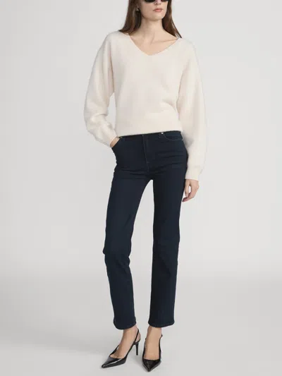 Frame Le Sleek High Waist Ankle Straight Leg Jeans In Blue