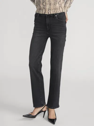 Frame Le Sleek Straight Jeans In Black