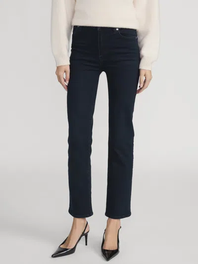 Frame Le Sleek High Waist Ankle Straight Leg Jeans In Blue