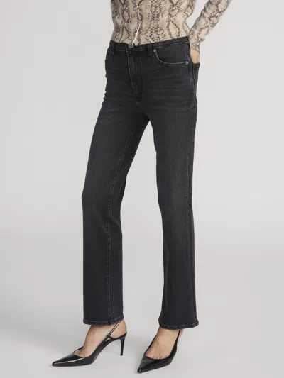 Frame Le Sleek Straight Jeans In Black