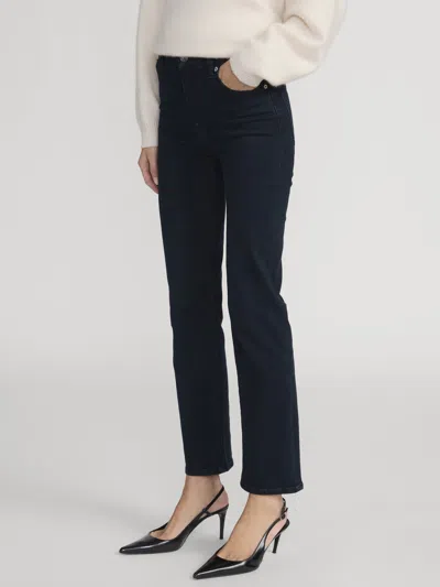 Frame Le Sleek High Waist Ankle Straight Leg Jeans In Blue