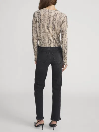 Frame Le Sleek Straight Jeans In Black