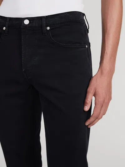 Frame Mid-rise Straight-leg Jeans In Black