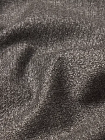 Frame Wide-leg Pleated Virgin Wool-flannel Suit Trousers In Gray