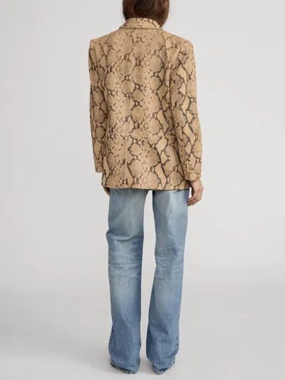 Frame The Snake Borrowed Blazer In Brown