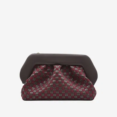 Themoirè Women Multicolor Bios Clutch, Onesize Luxury Clutches For Women Darveys In Burgundy