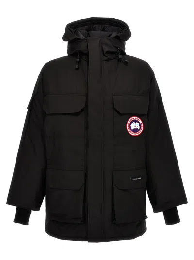 Canada Goose Men Black Polyester Blend Expedition Down Jacket In Black