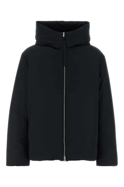 Jil Sander Men Black Polyester Down Jacket In Black