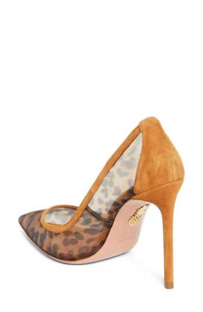 Aquazzura Leopard Printed Stiletto Heel Pumps In Brown