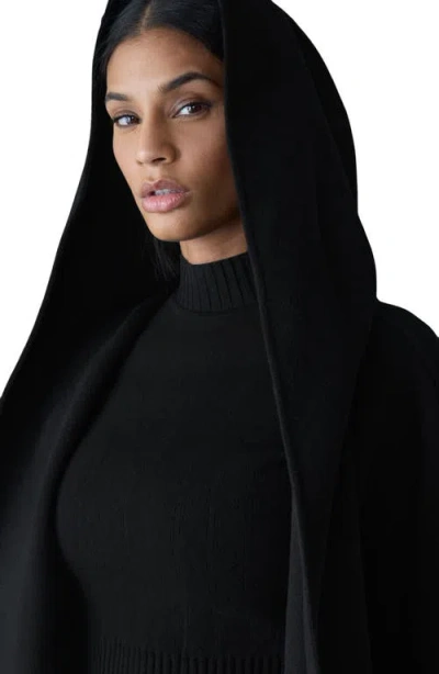 Mackage Wool Belted Midi Coat In Black