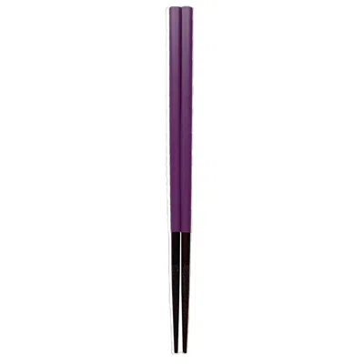 Twig New York Sandal Chopsticks Set Of Four - Purple In Purple