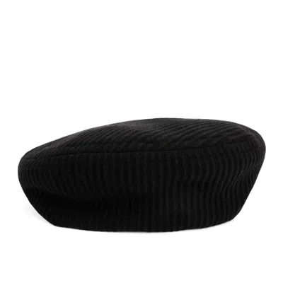 Sibi Hats Men's Henry - Black Textured Wool Beret Hat In Black